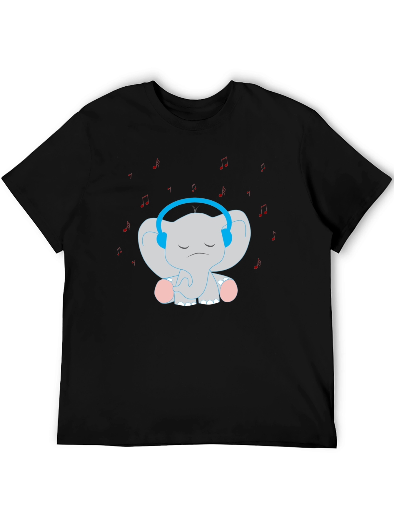 Elephant Tunes T-Shirt: Cute Music Lover Tee