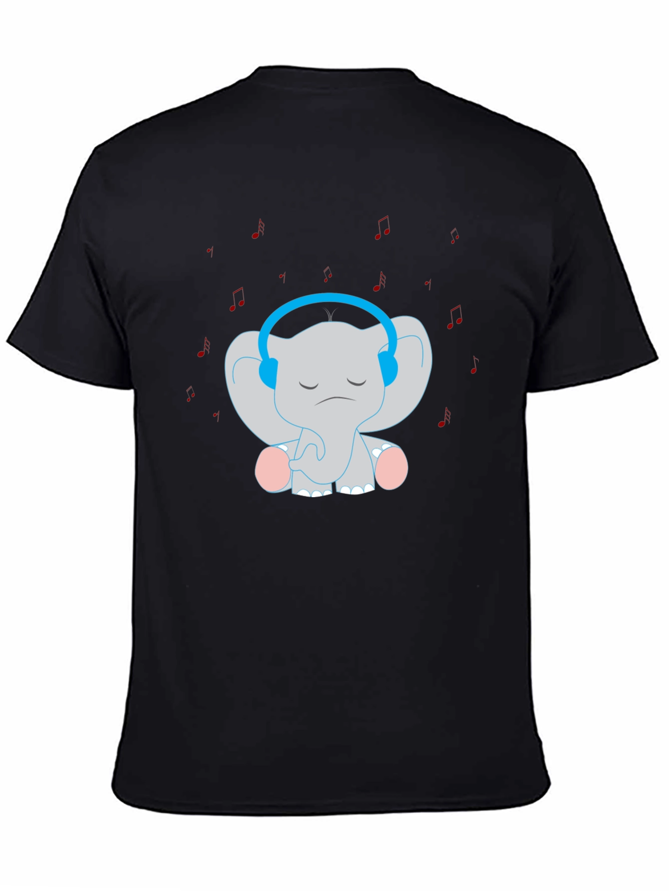 Elephant Tunes T-Shirt: Cute Music Lover Tee
