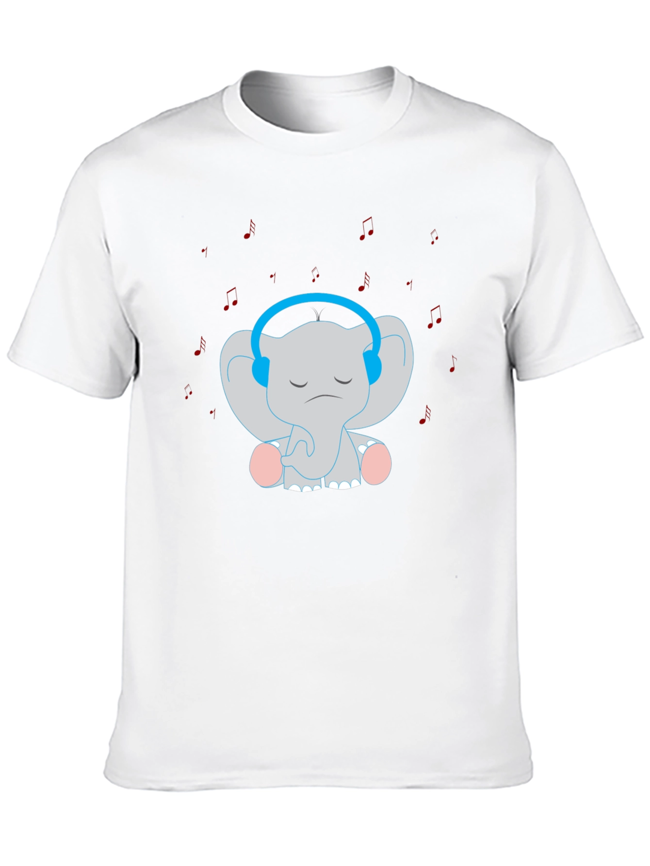 Elephant Tunes T-Shirt: Cute Music Lover Tee