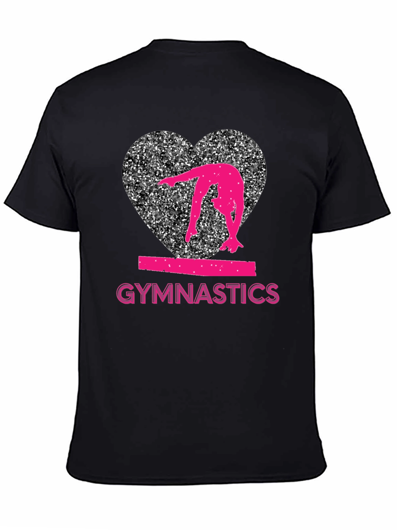 Gymnastics Heart Graphic T-Shirt