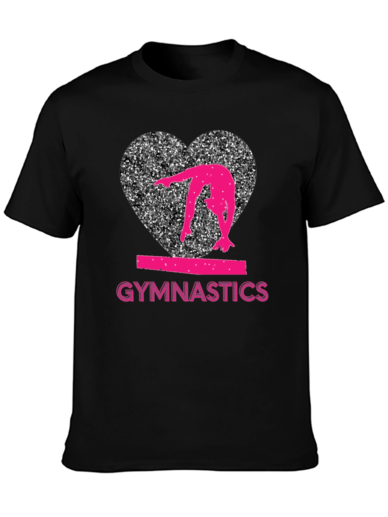 Gymnastics Heart Graphic T-Shirt