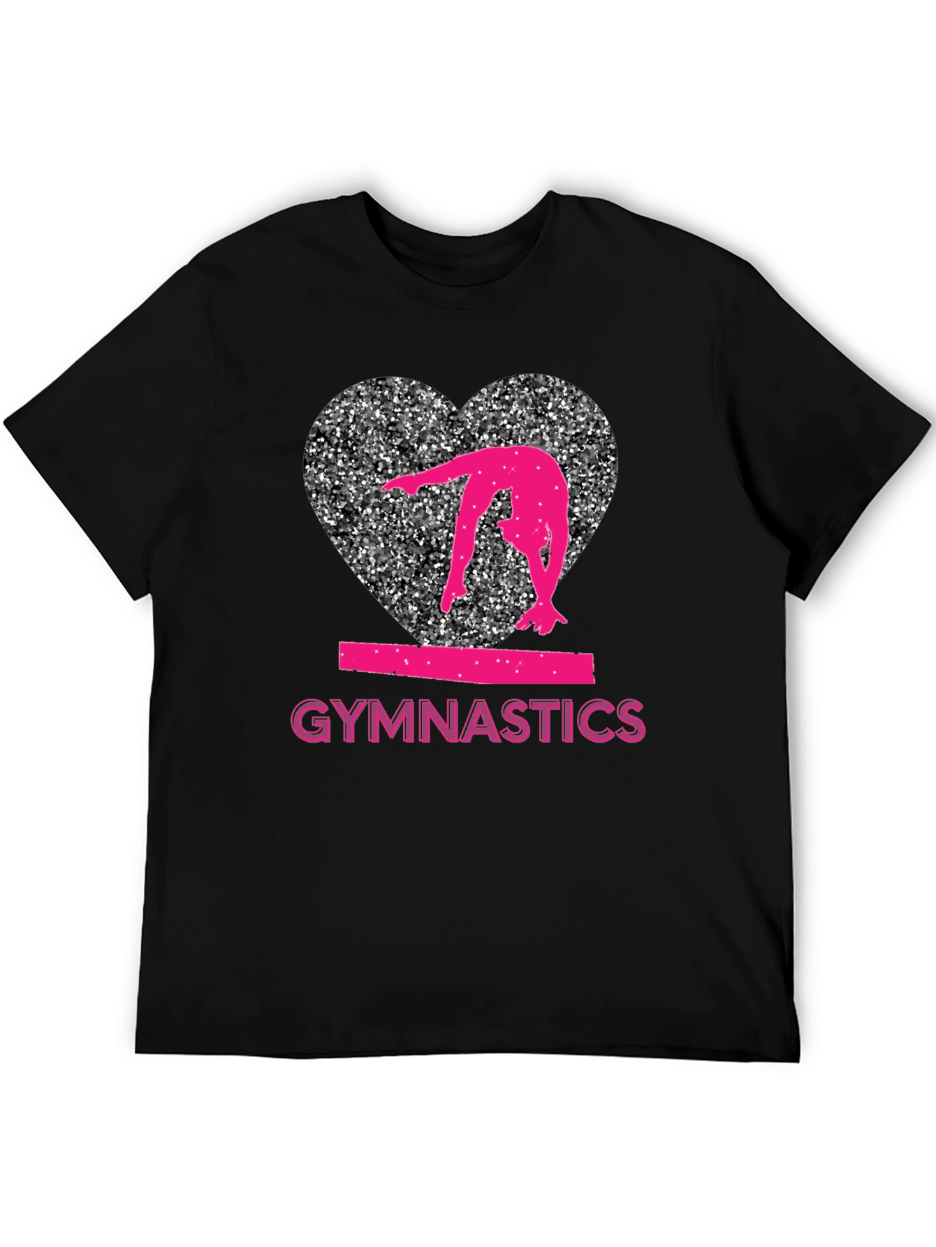 Gymnastics Heart Graphic T-Shirt
