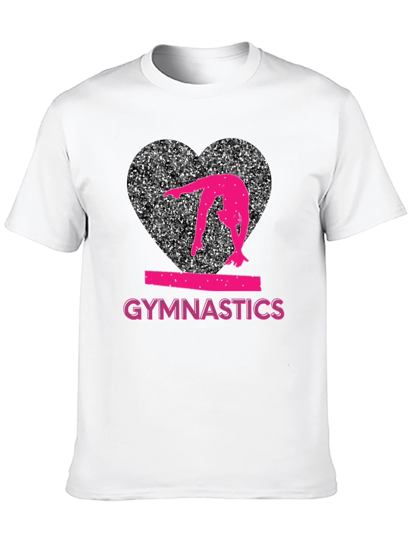 Gymnastics Heart Graphic T-Shirt