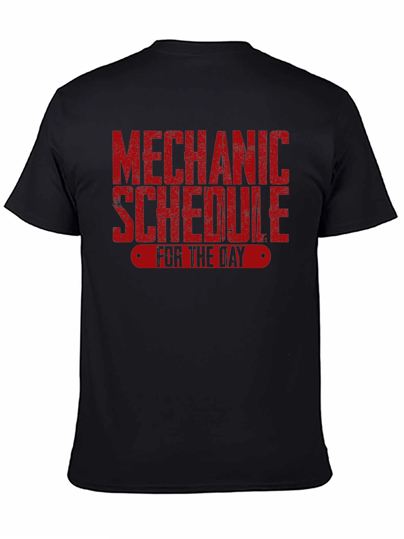 Mechanic Schedule Black T-Shirt