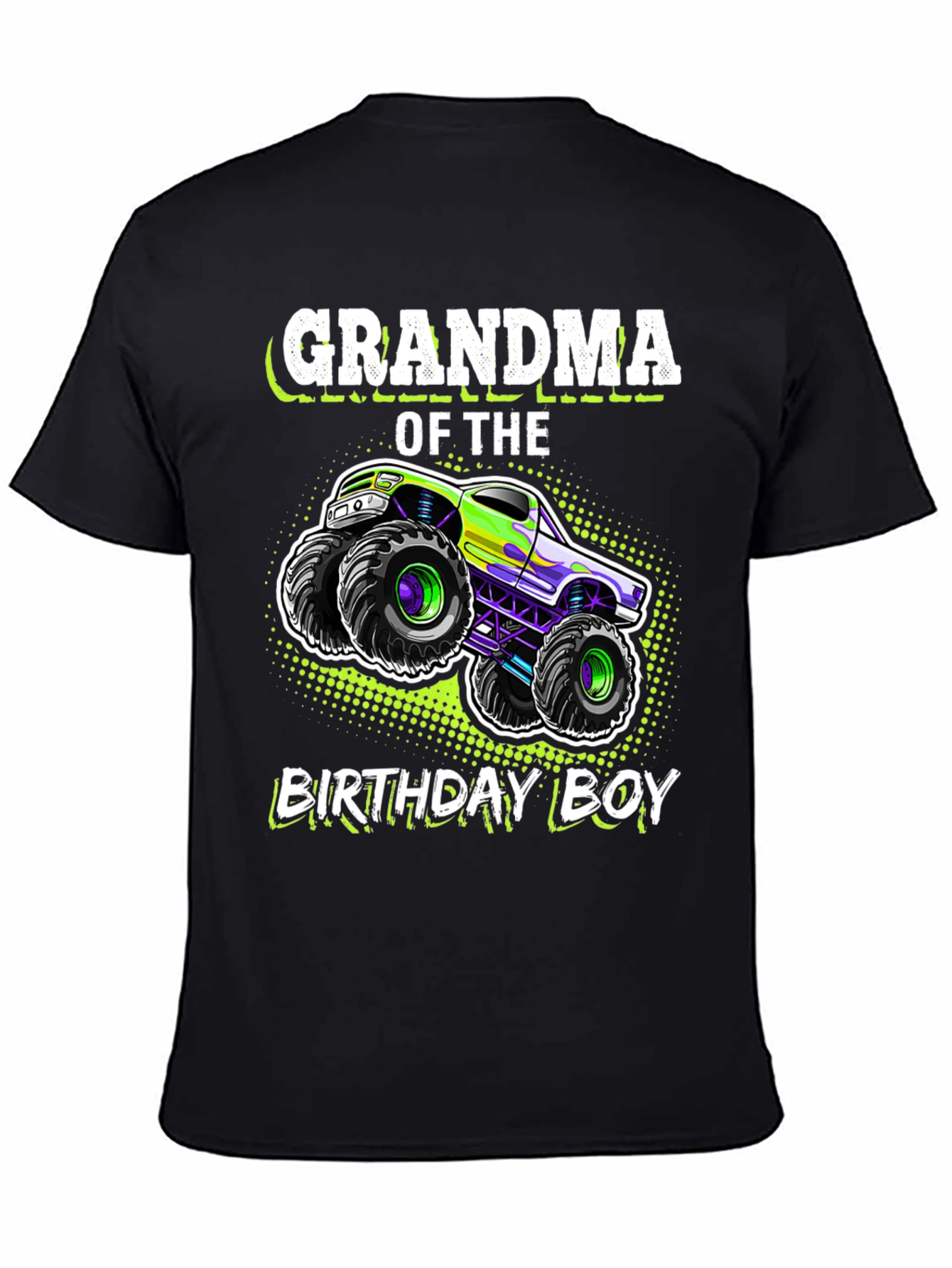 Grandma of the Birthday Boy Monster Truck T-Shirt