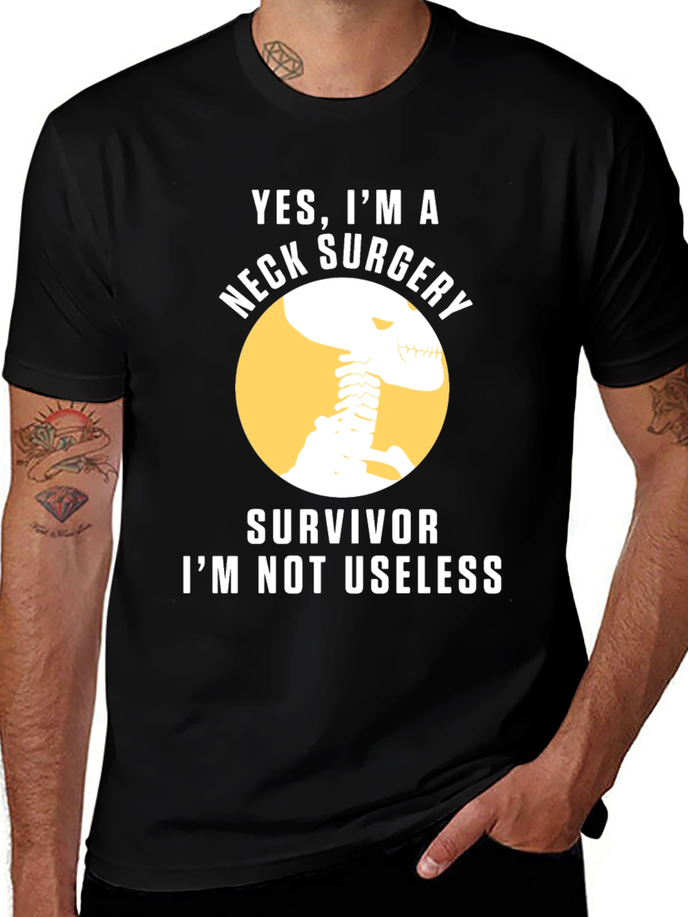 Neck Surgery Survivor Graphic Tee
