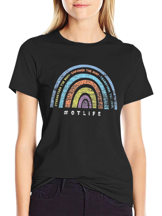 OT Life Rainbow T-Shirt - Occupational Therapy Tee