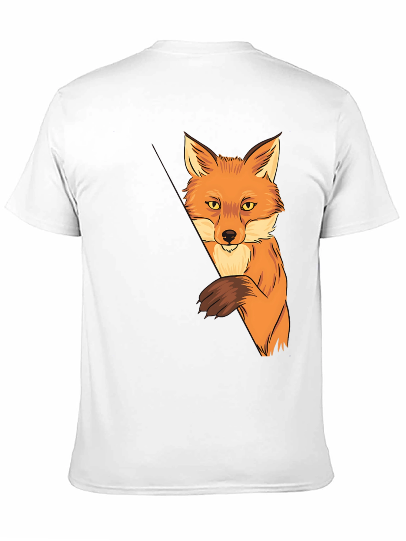 Fox Graphic Print Black T-Shirt