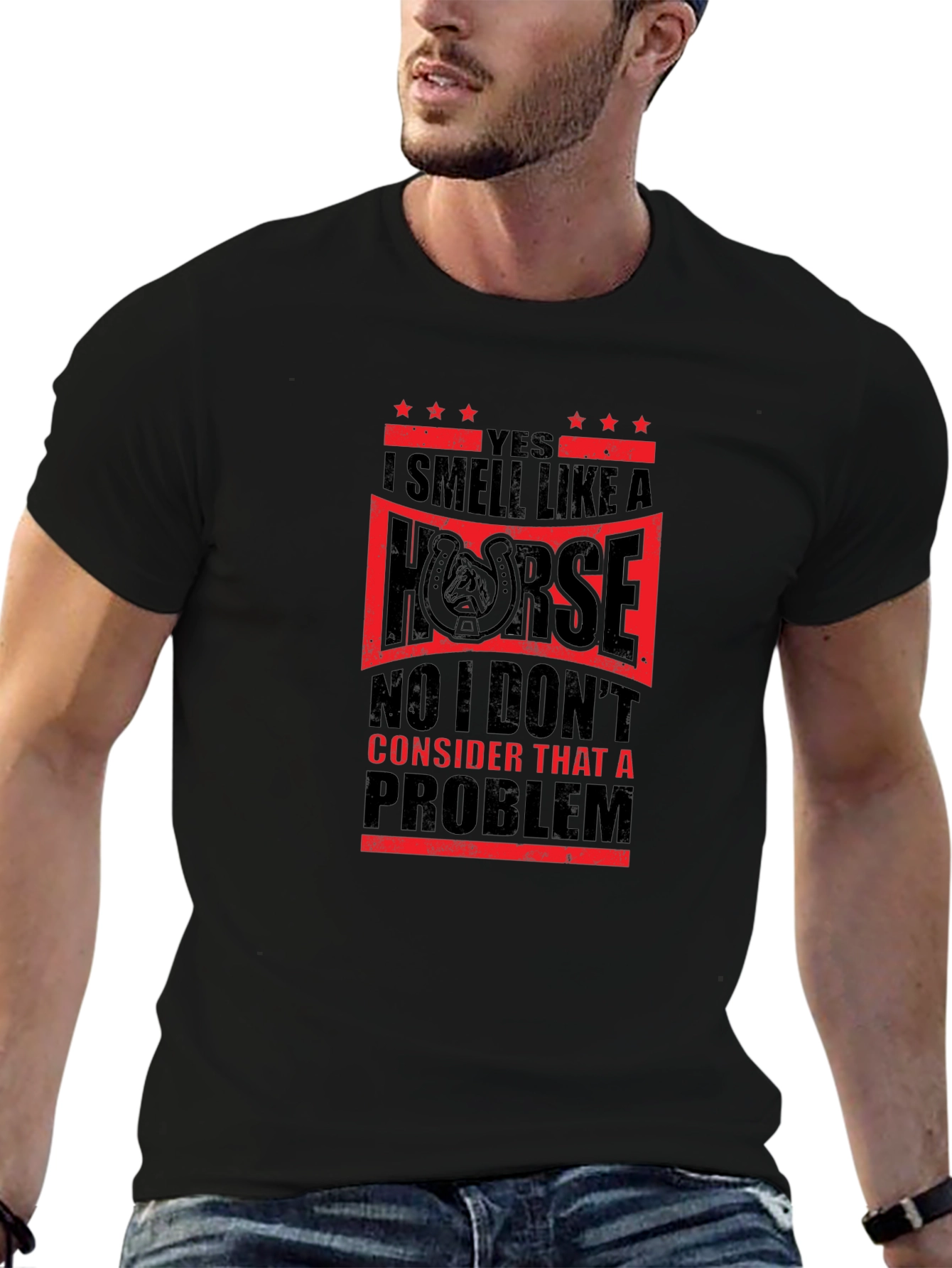 I Smell Like A Horse Mens T-Shirt