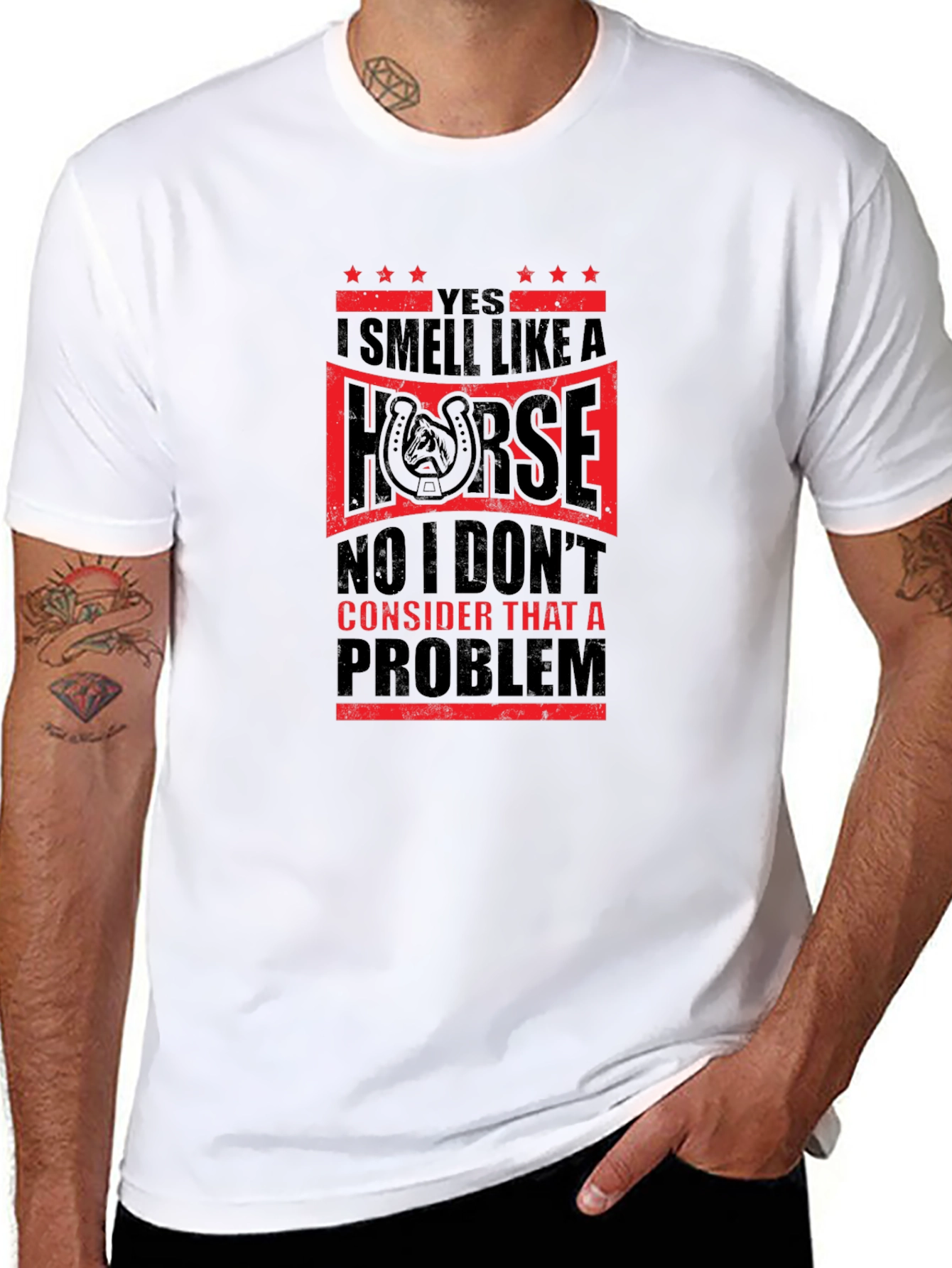 I Smell Like A Horse Mens T-Shirt