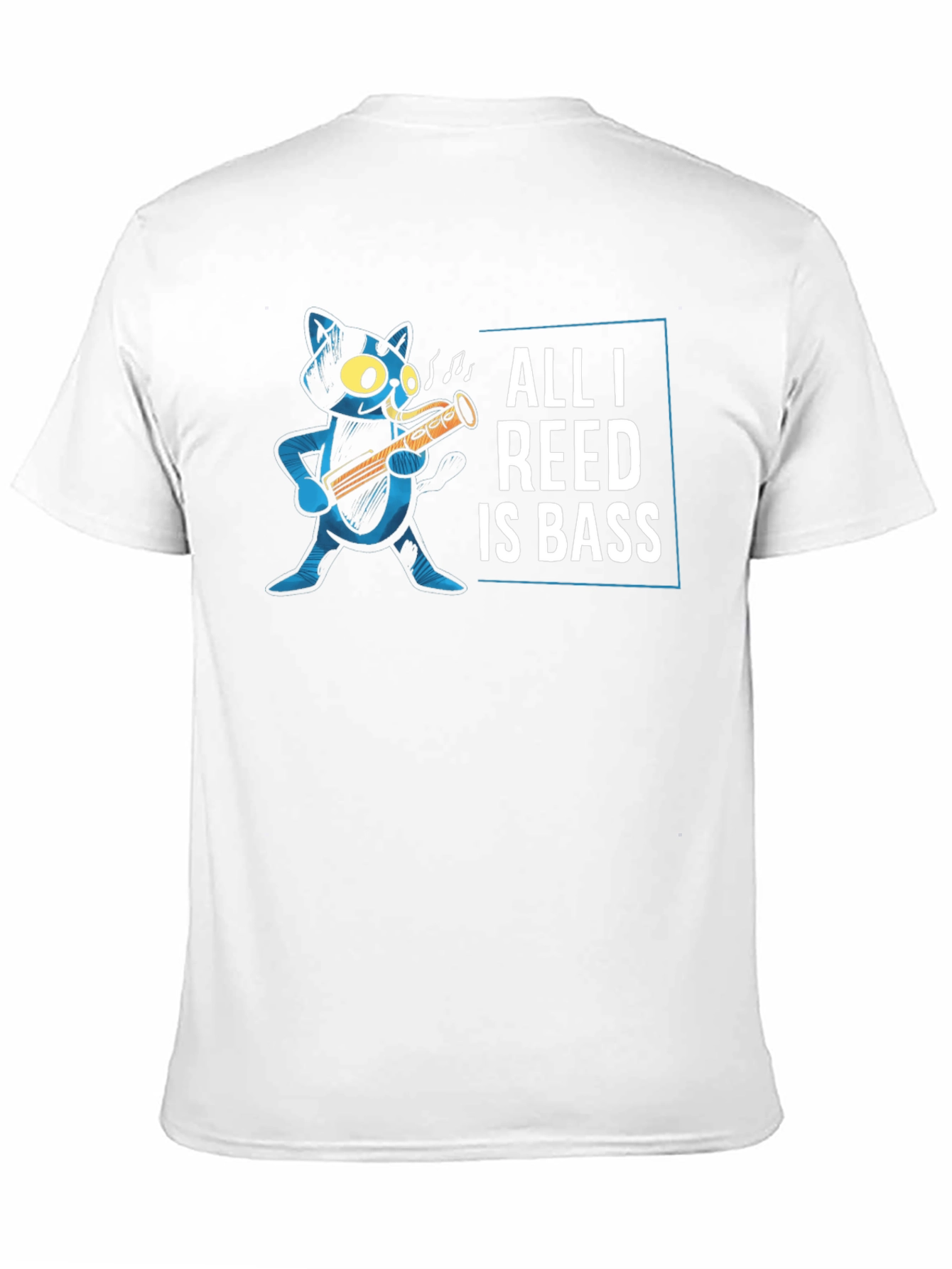 All I Reed Is Bass Funny Cat T-Shirt