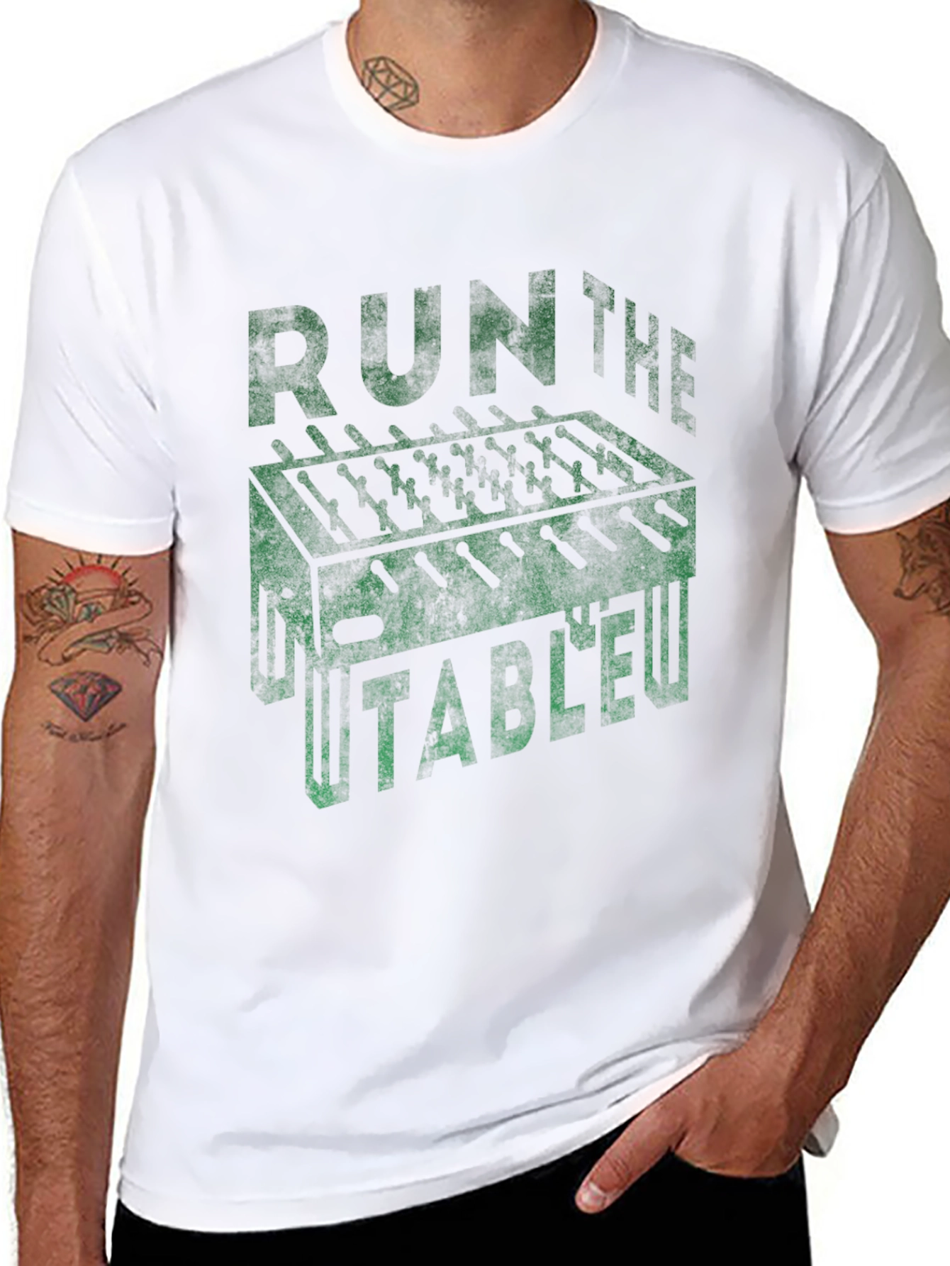 Run The Table Foosball Graphic Tee
