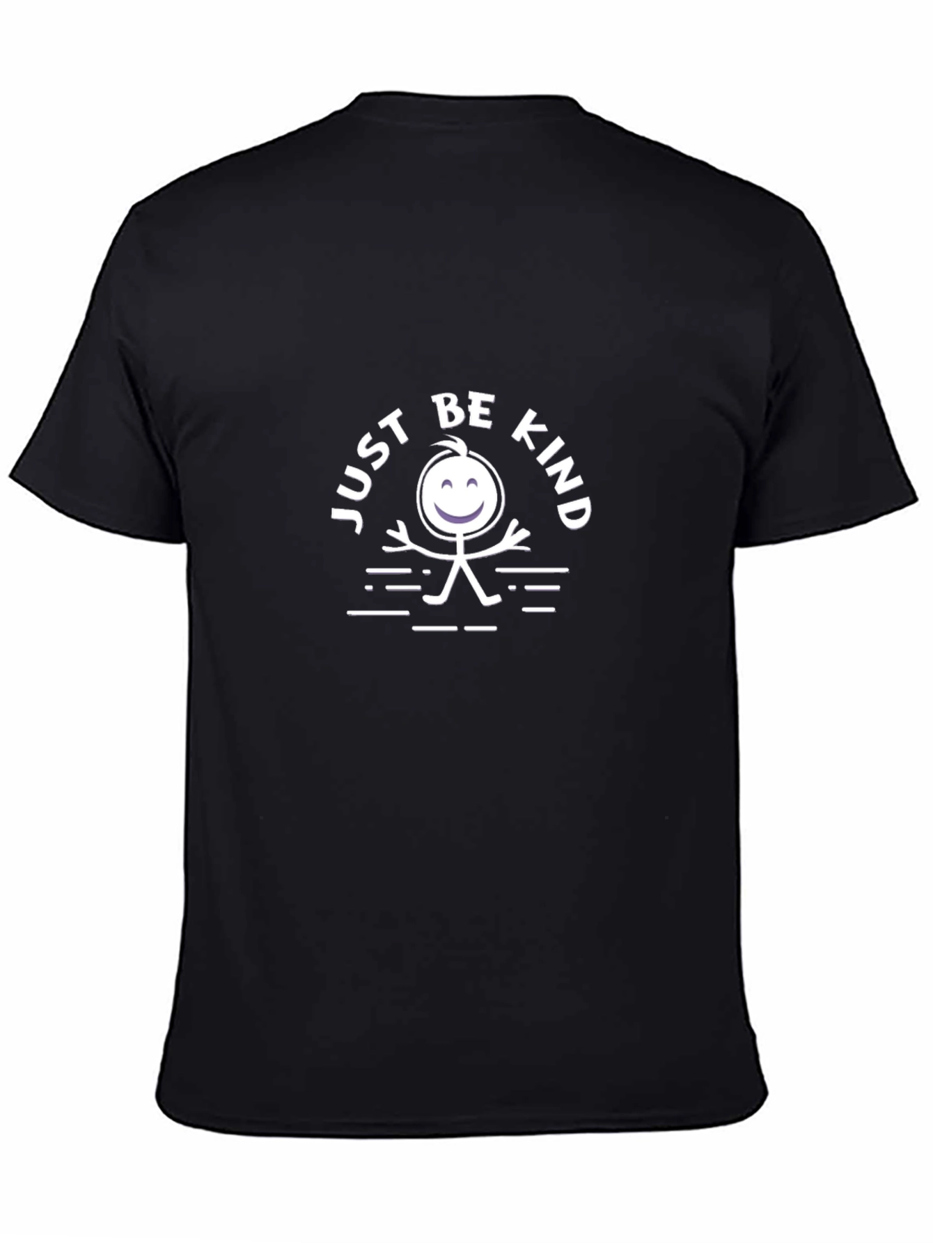 Just Be Kind Graphic Tee - Black Cotton T-Shirt