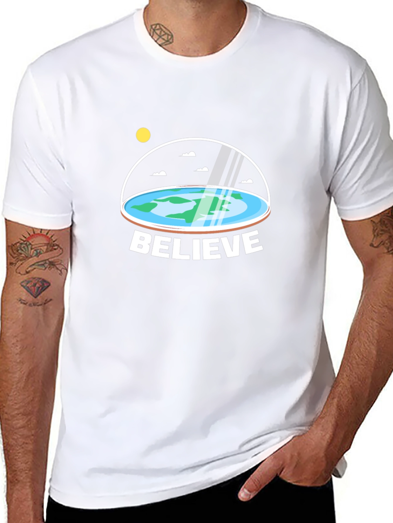 Flat Earth Believe T-Shirt