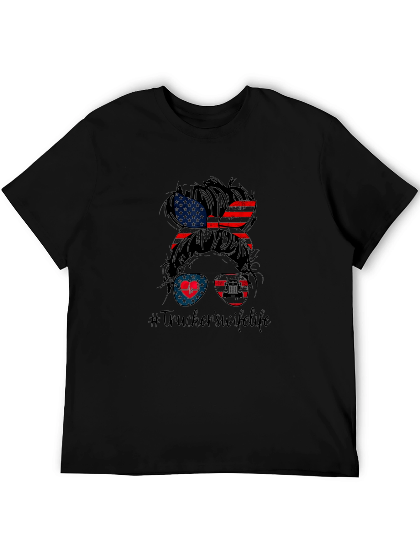 Truckers Wife Life Graphic Tee