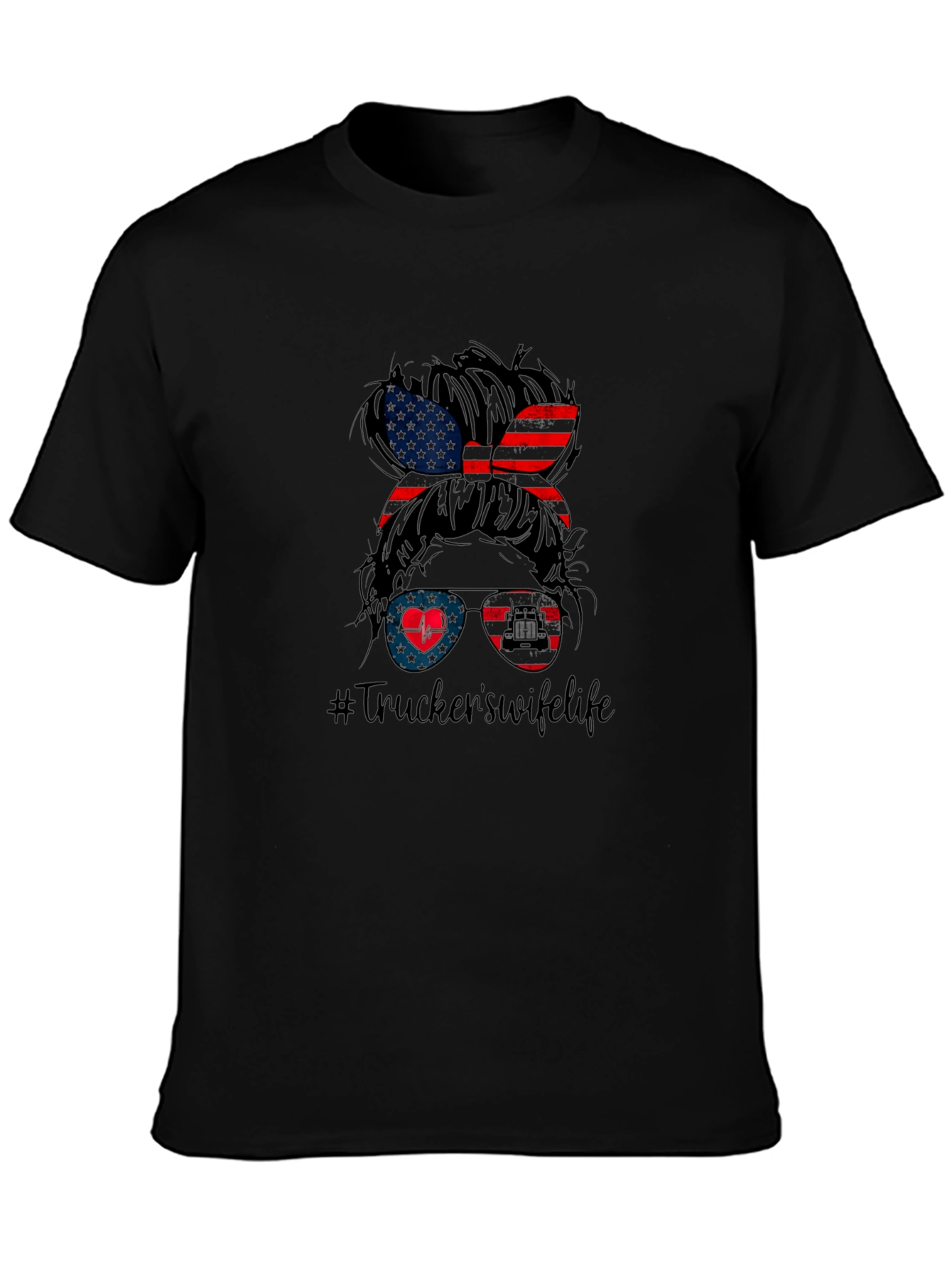 Truckers Wife Life Graphic Tee