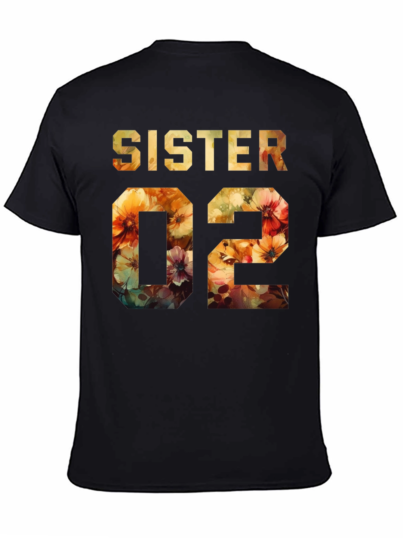 Sister 02 Floral Design Tee