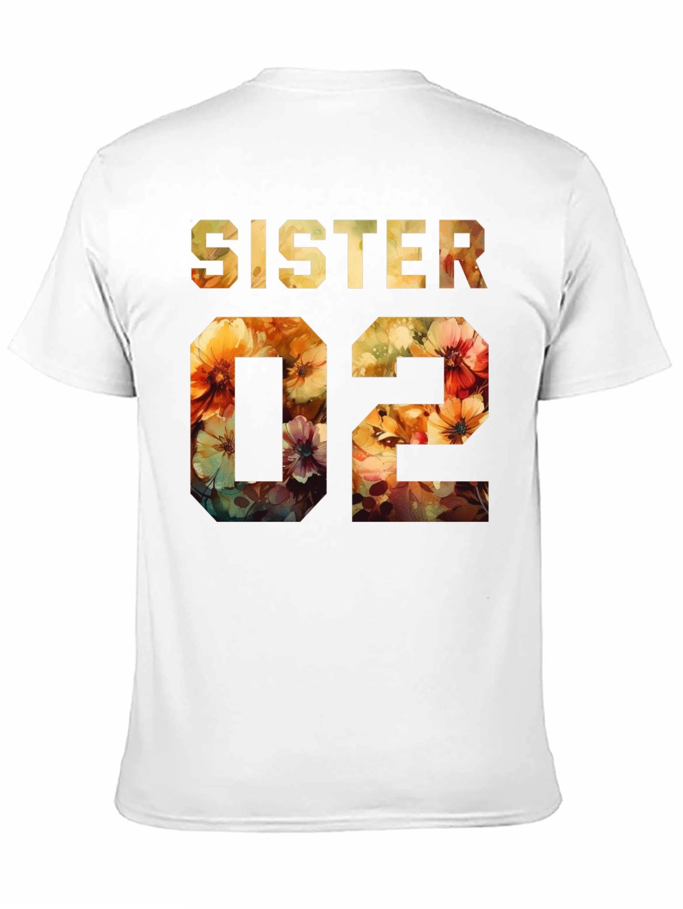 Sister 02 Floral Design Tee