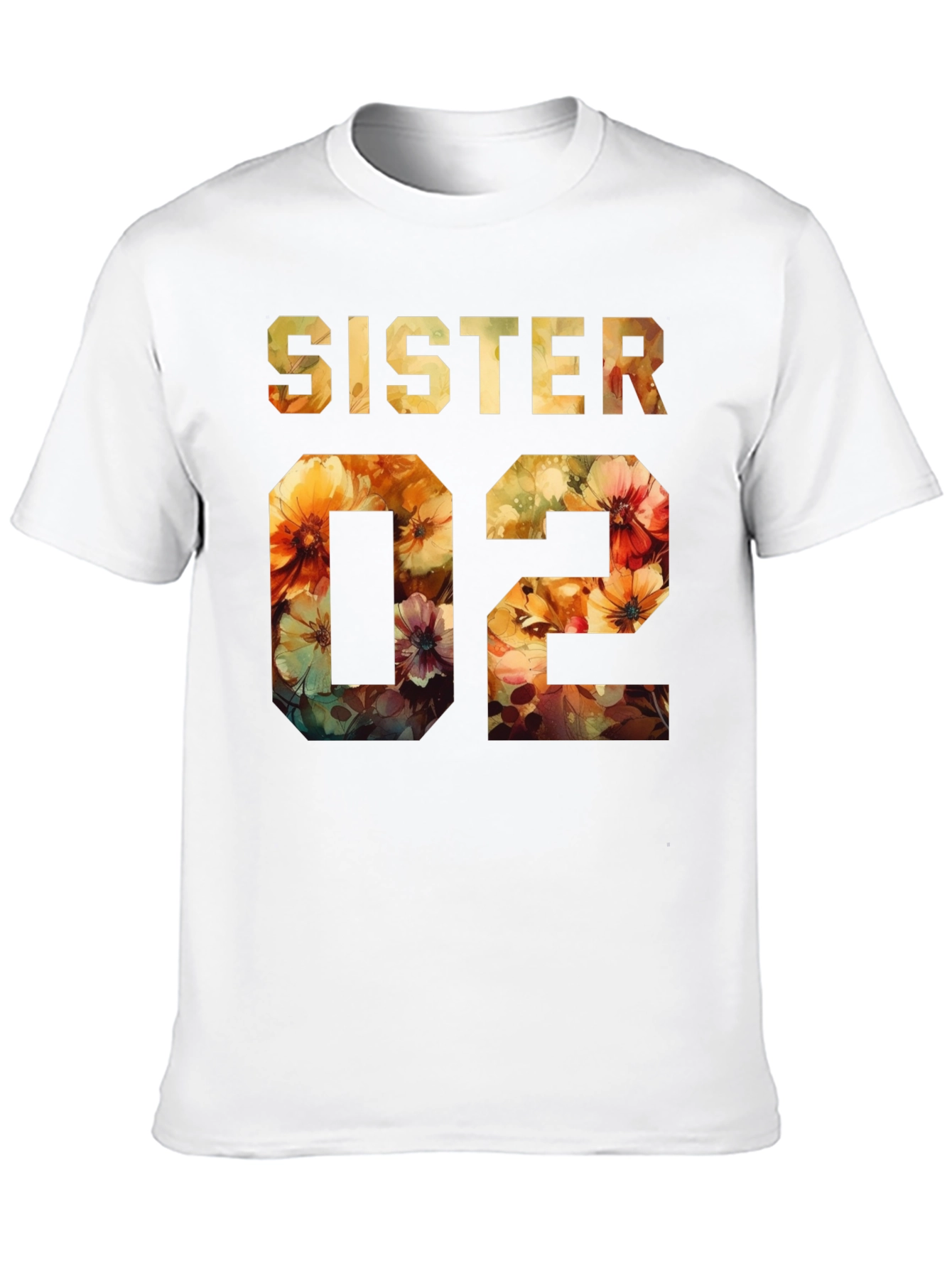Sister 02 Floral Design Tee