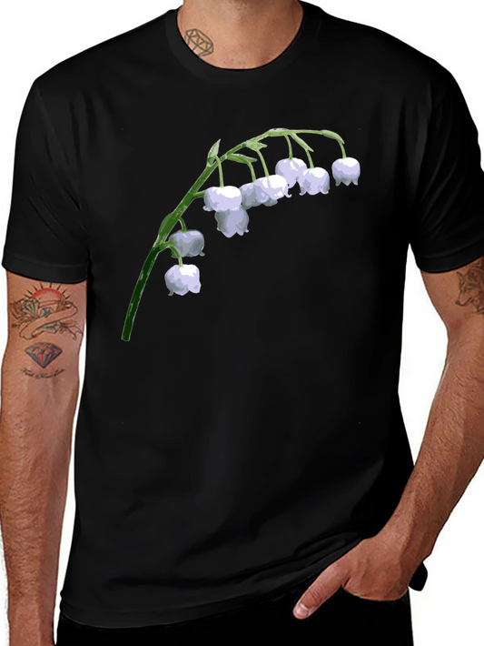 Lily of the Valley Graphic Tee - Classic Floral Design