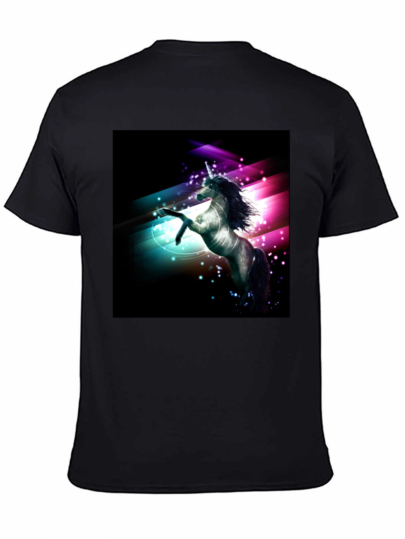 Unicorn Graphic Black T-Shirt