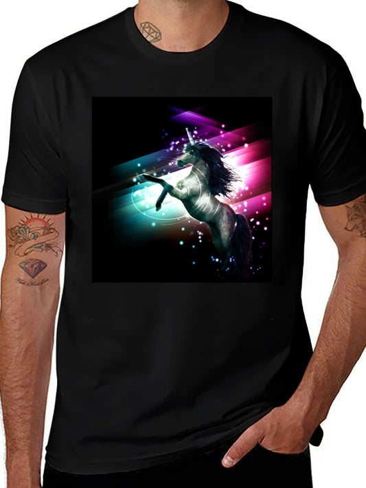 Unicorn Graphic Black T-Shirt