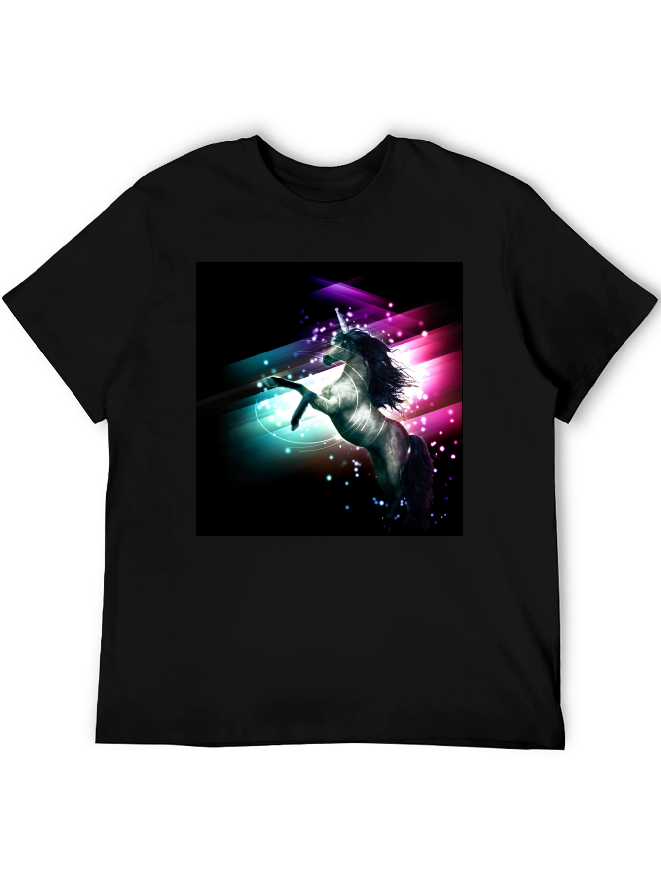 Unicorn Graphic Black T-Shirt