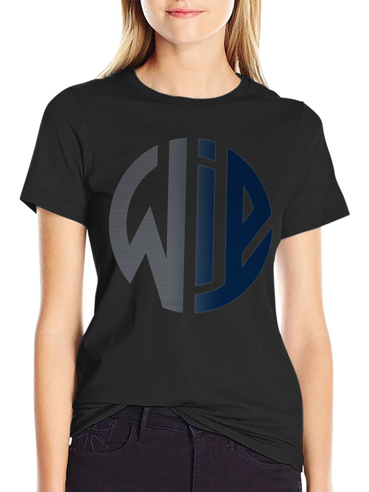 Modern Graphic Print Tee - Black