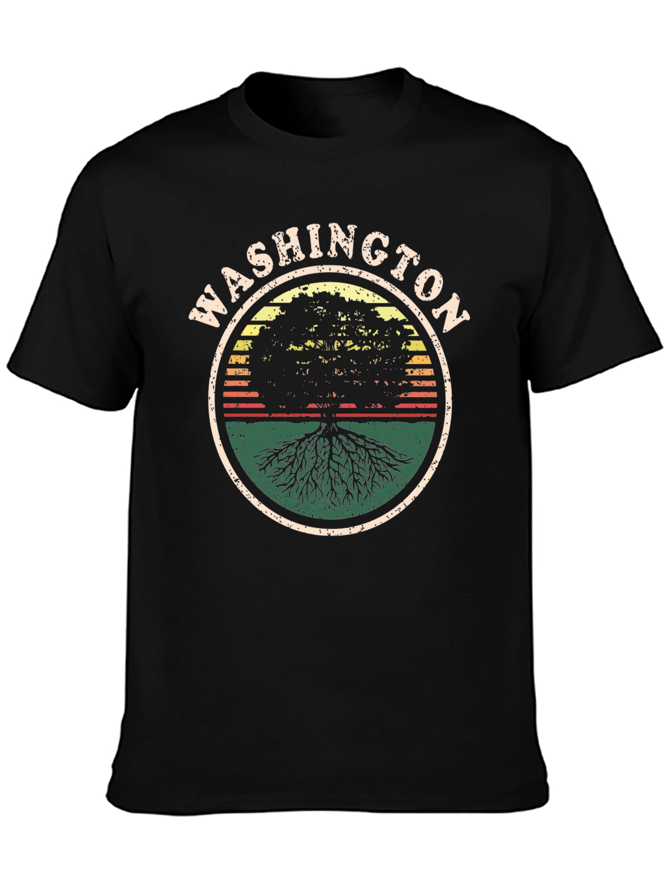 Washington Tree Graphic Tee - Black