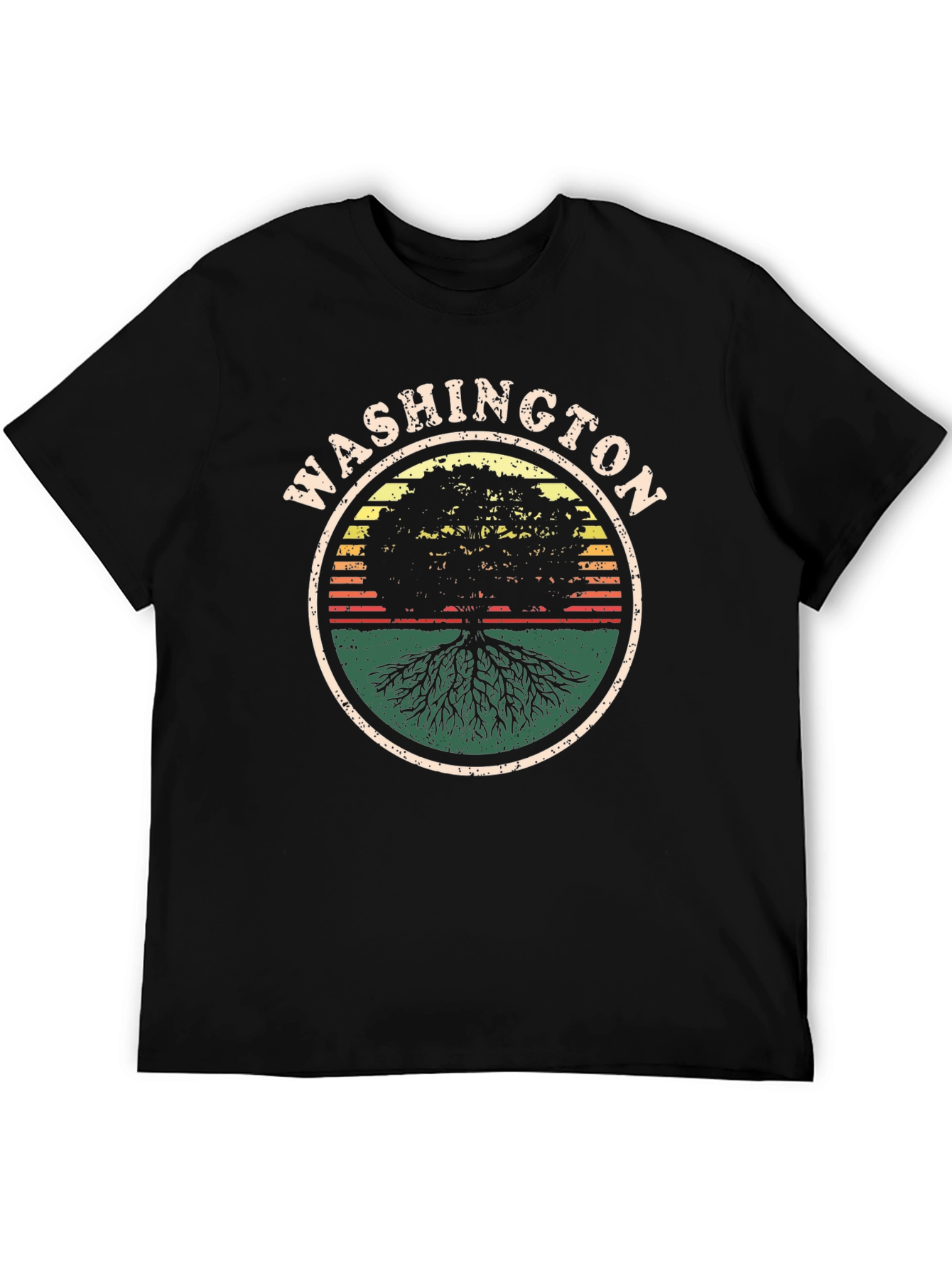 Washington Tree Graphic Tee - Black