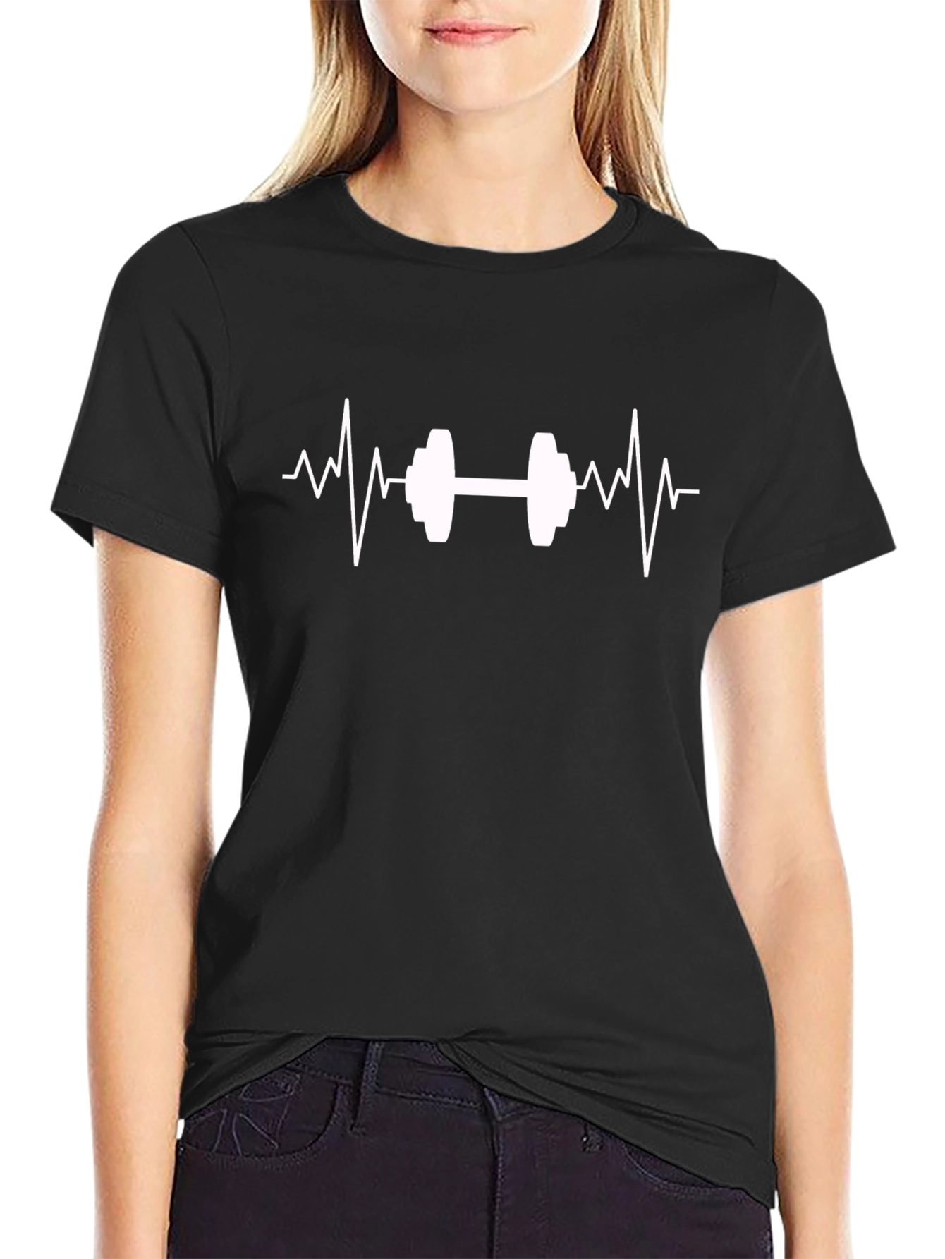 Fitness Heartbeat T-Shirt - Gym Lovers Tee