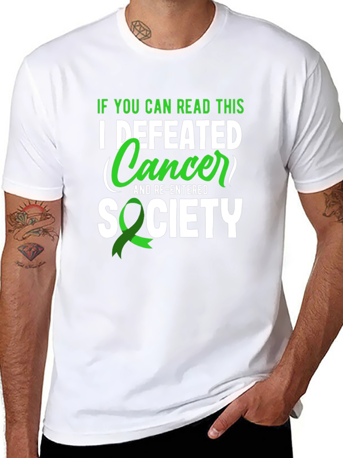 Cancer Survivor T-Shirt - I Defeated Cancer!