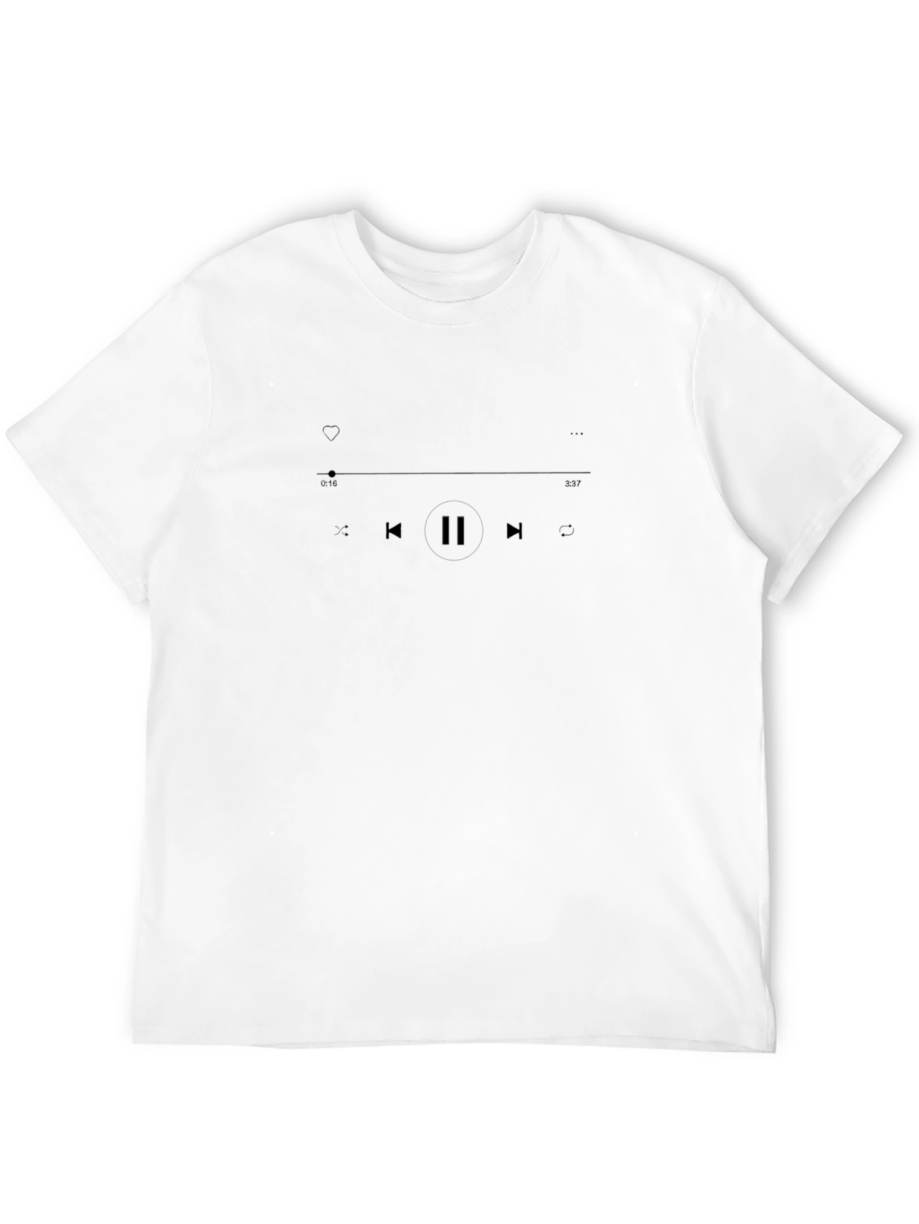 Music Player Black T-Shirt