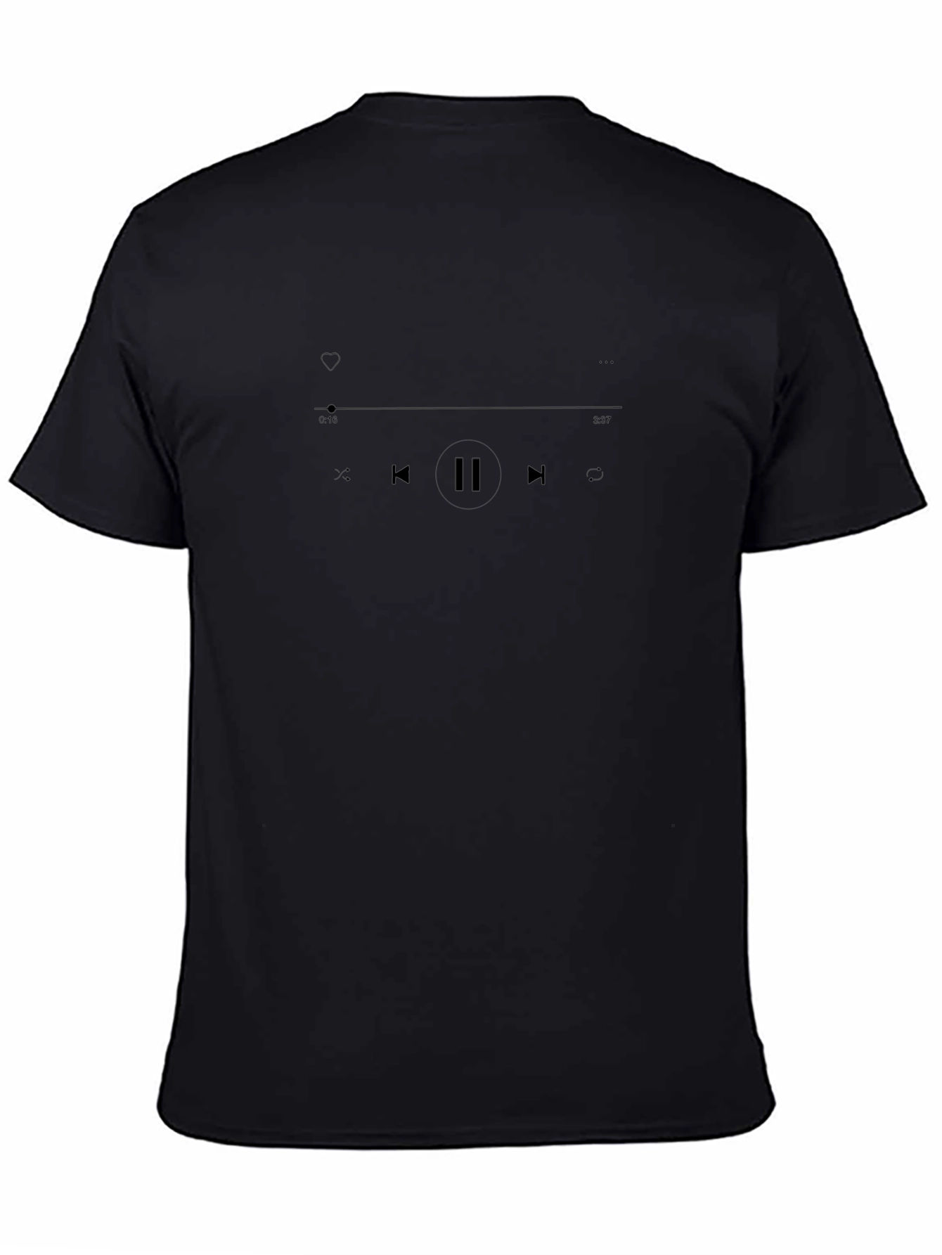 Music Player Black T-Shirt