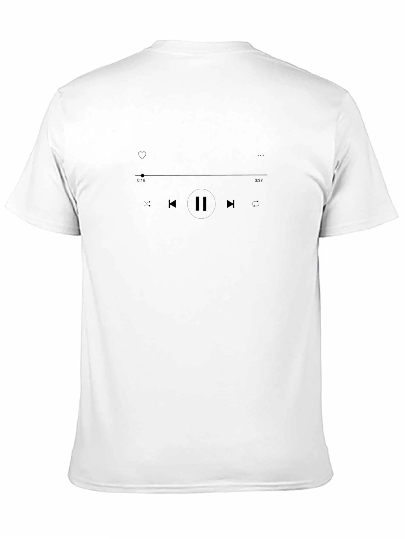 Music Player Black T-Shirt