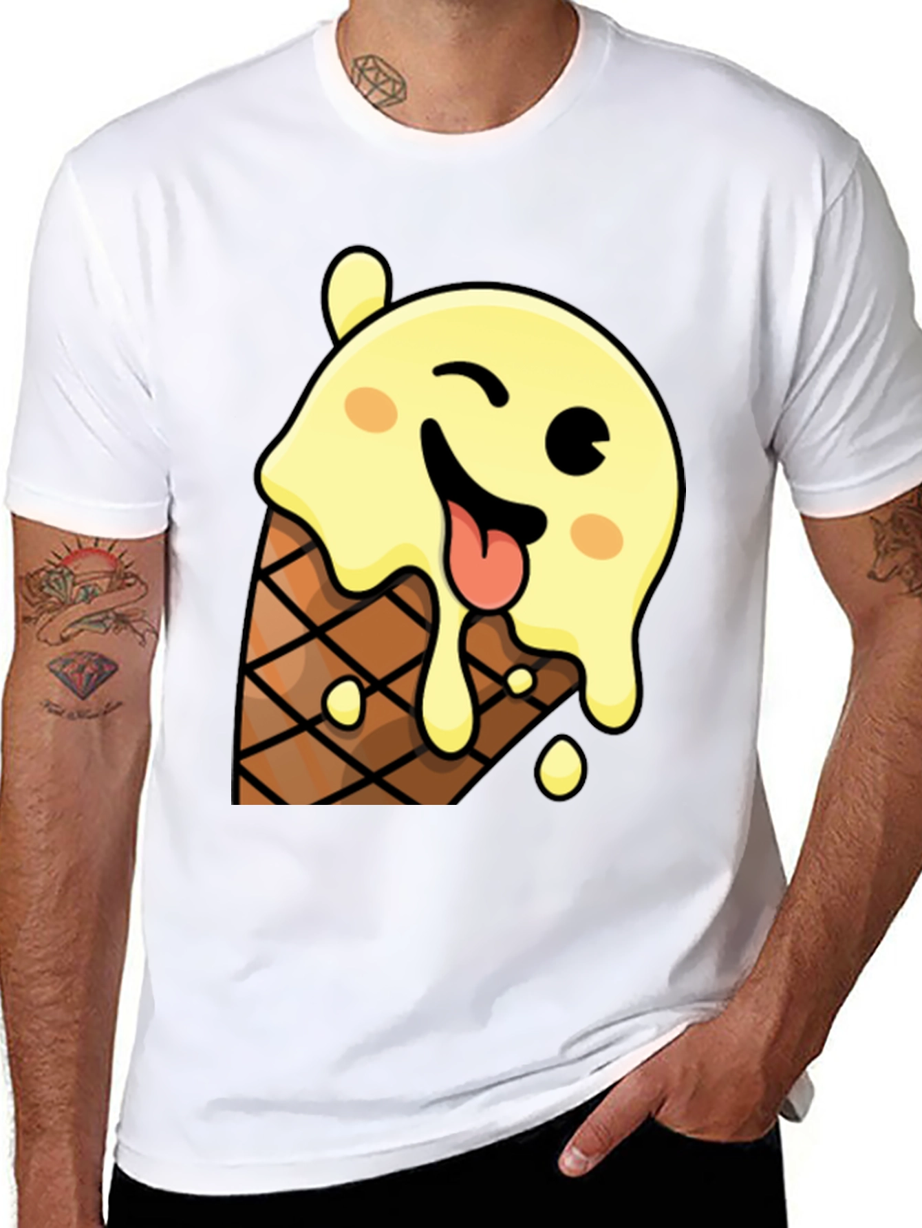 Ice Cream Cone Graphic T-Shirt - Fun & Unique!