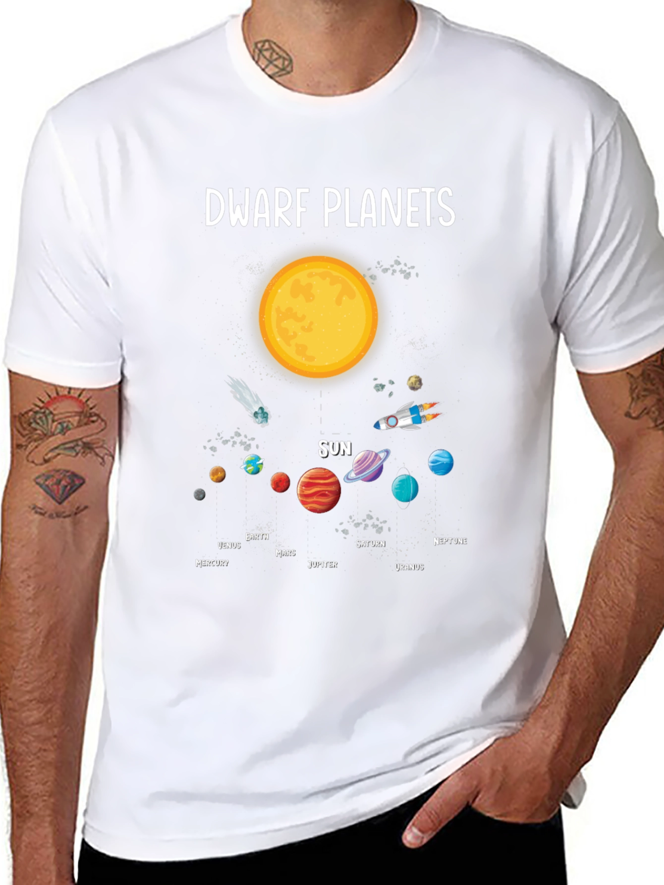 Dwarf Planets Solar System Graphic T-Shirt
