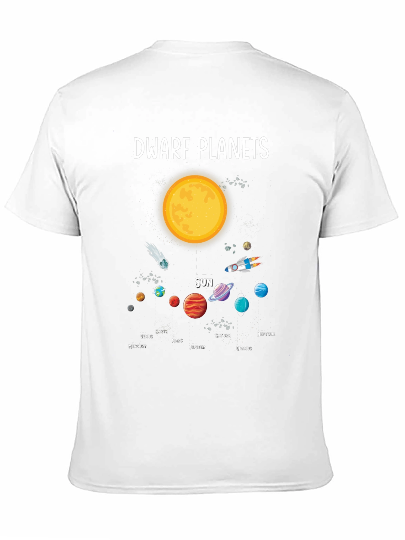 Dwarf Planets Solar System Graphic T-Shirt