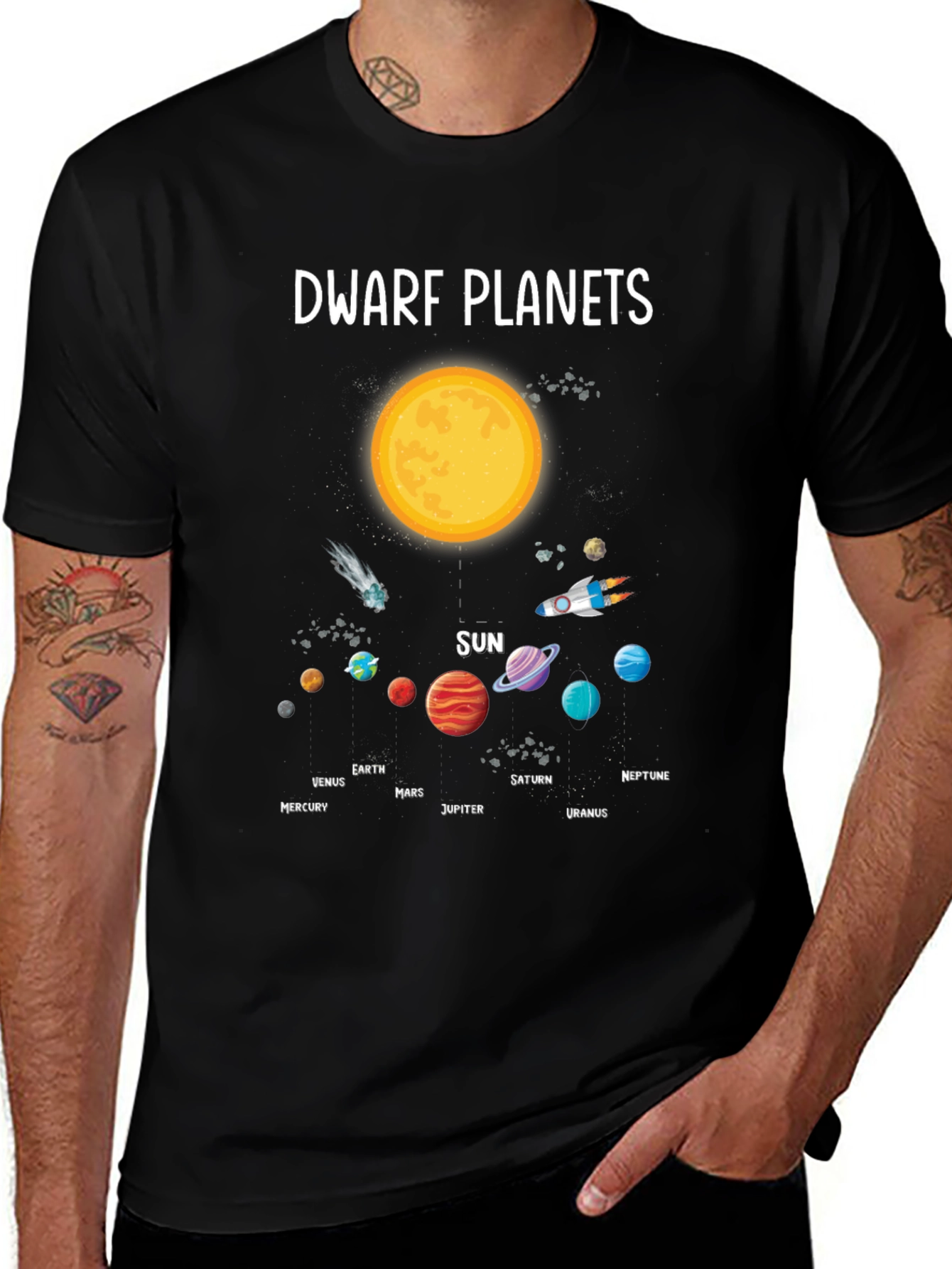 Dwarf Planets Solar System Graphic T-Shirt