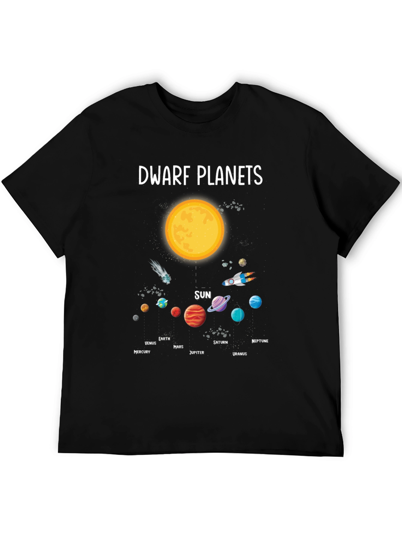 Dwarf Planets Solar System Graphic T-Shirt
