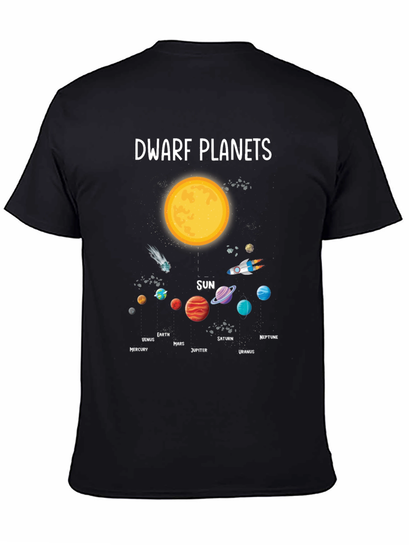 Dwarf Planets Solar System Graphic T-Shirt