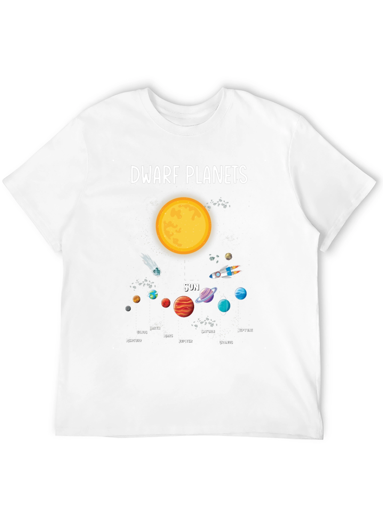 Dwarf Planets Solar System Graphic T-Shirt