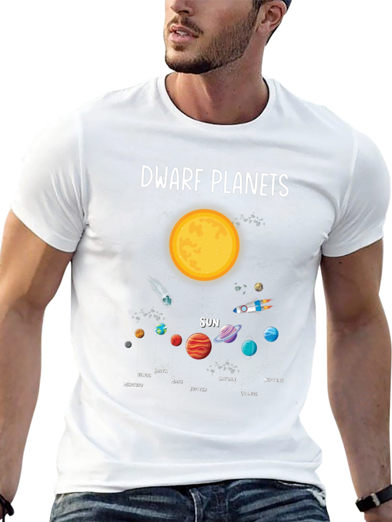 Dwarf Planets Solar System Graphic T-Shirt