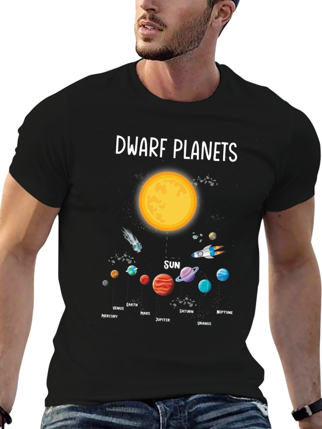 Dwarf Planets Solar System Graphic T-Shirt