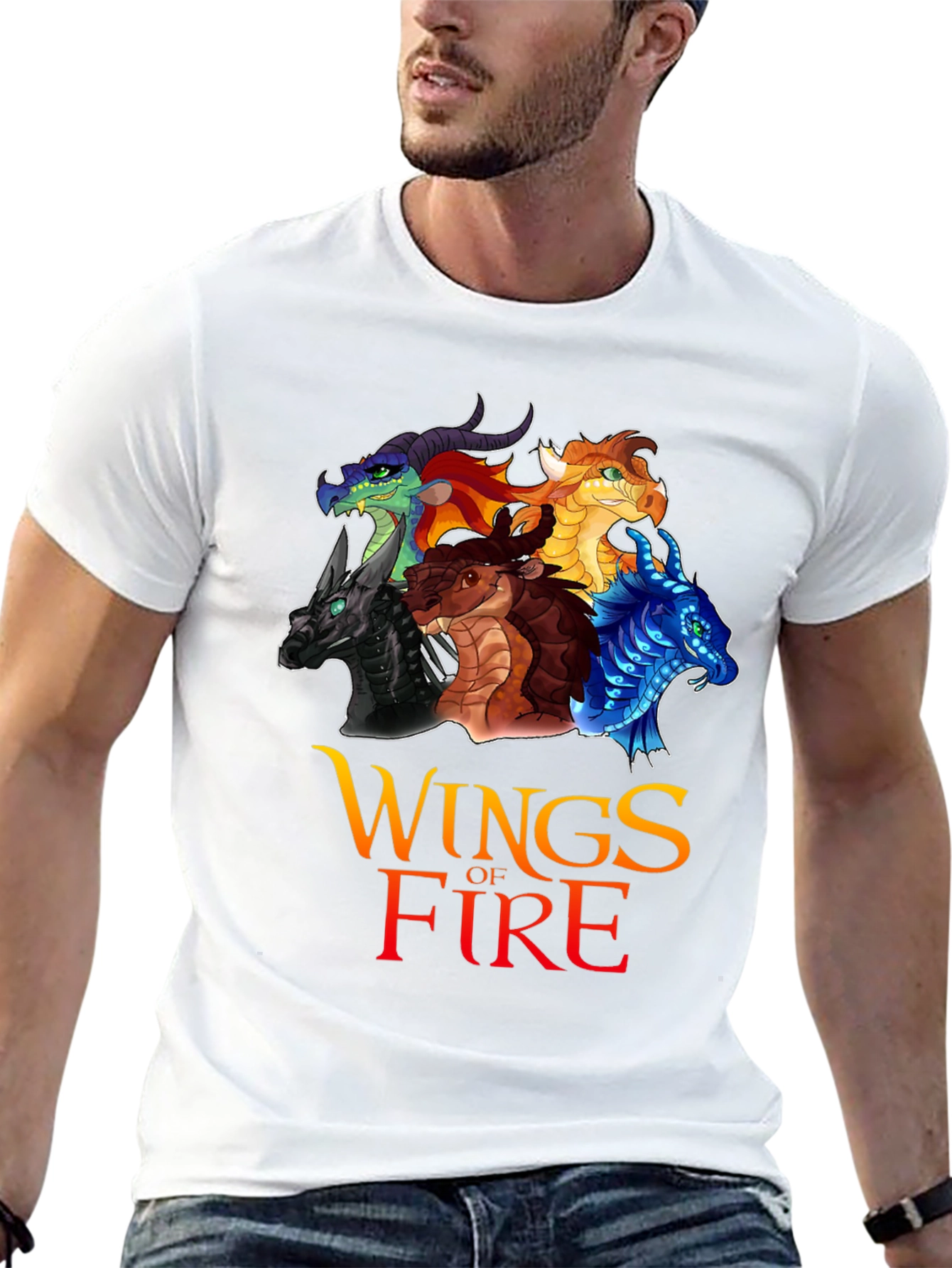 Wings of Fire Graphic Tee - Black Cotton T-Shirt
