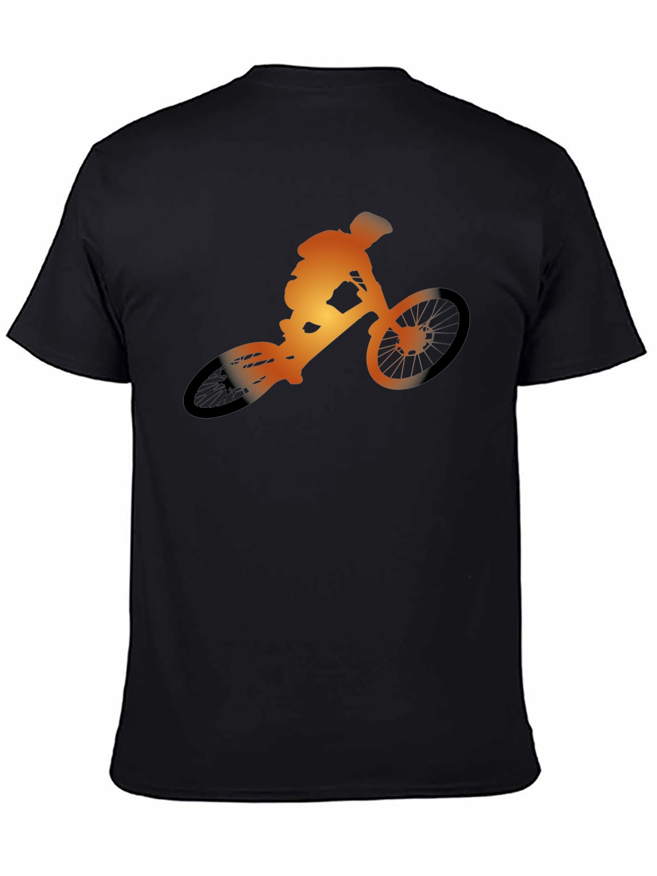 Mountain Biker Silhouette Graphic Tee