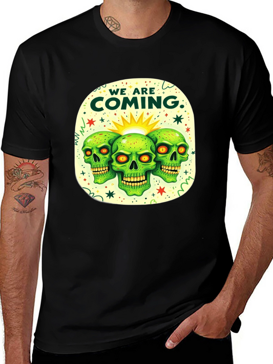 Skull Graphic Tee - We Are Coming T-Shirt