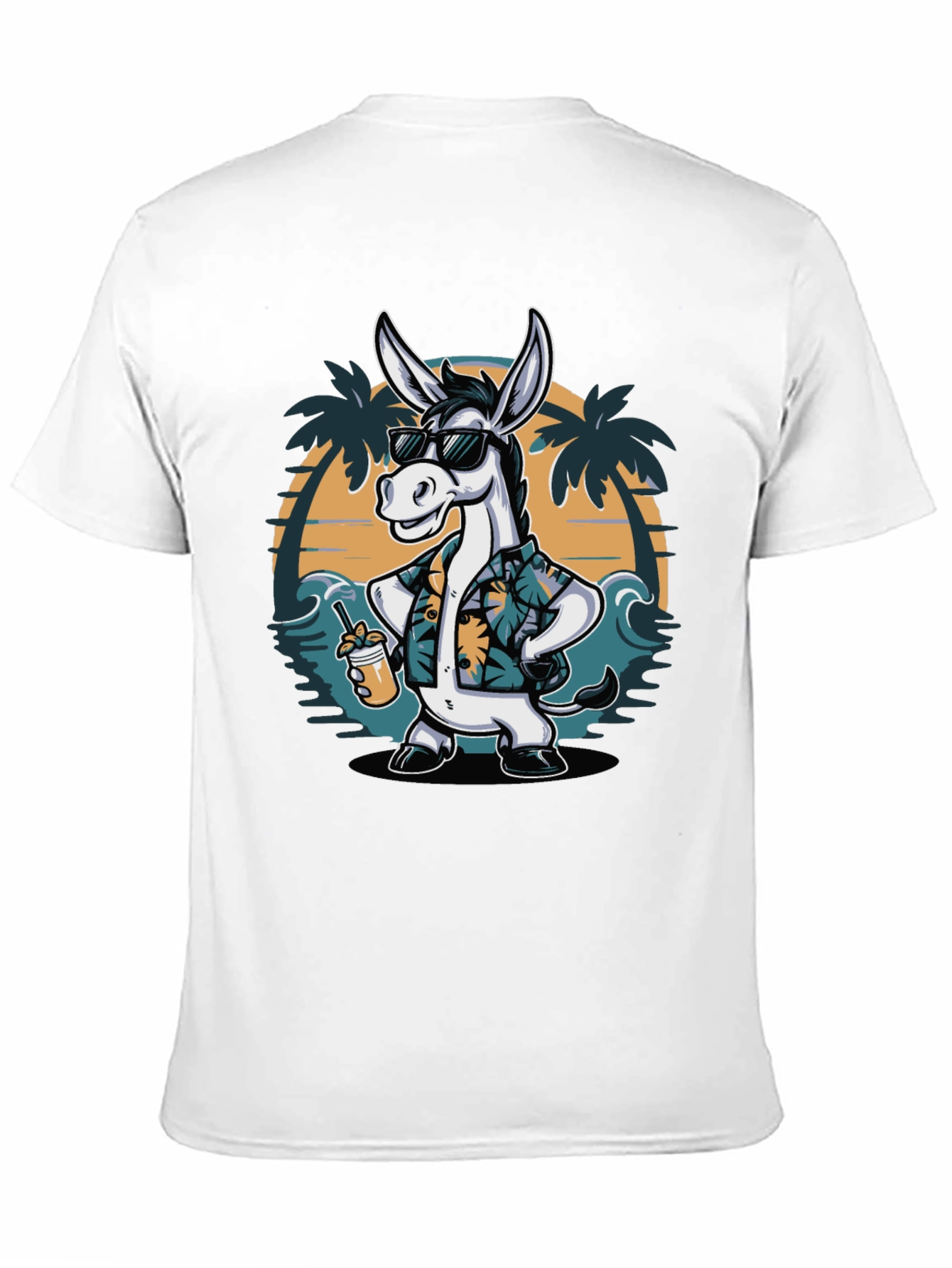 Tropical Donkey T-Shirt - Beach Vacation Ready!