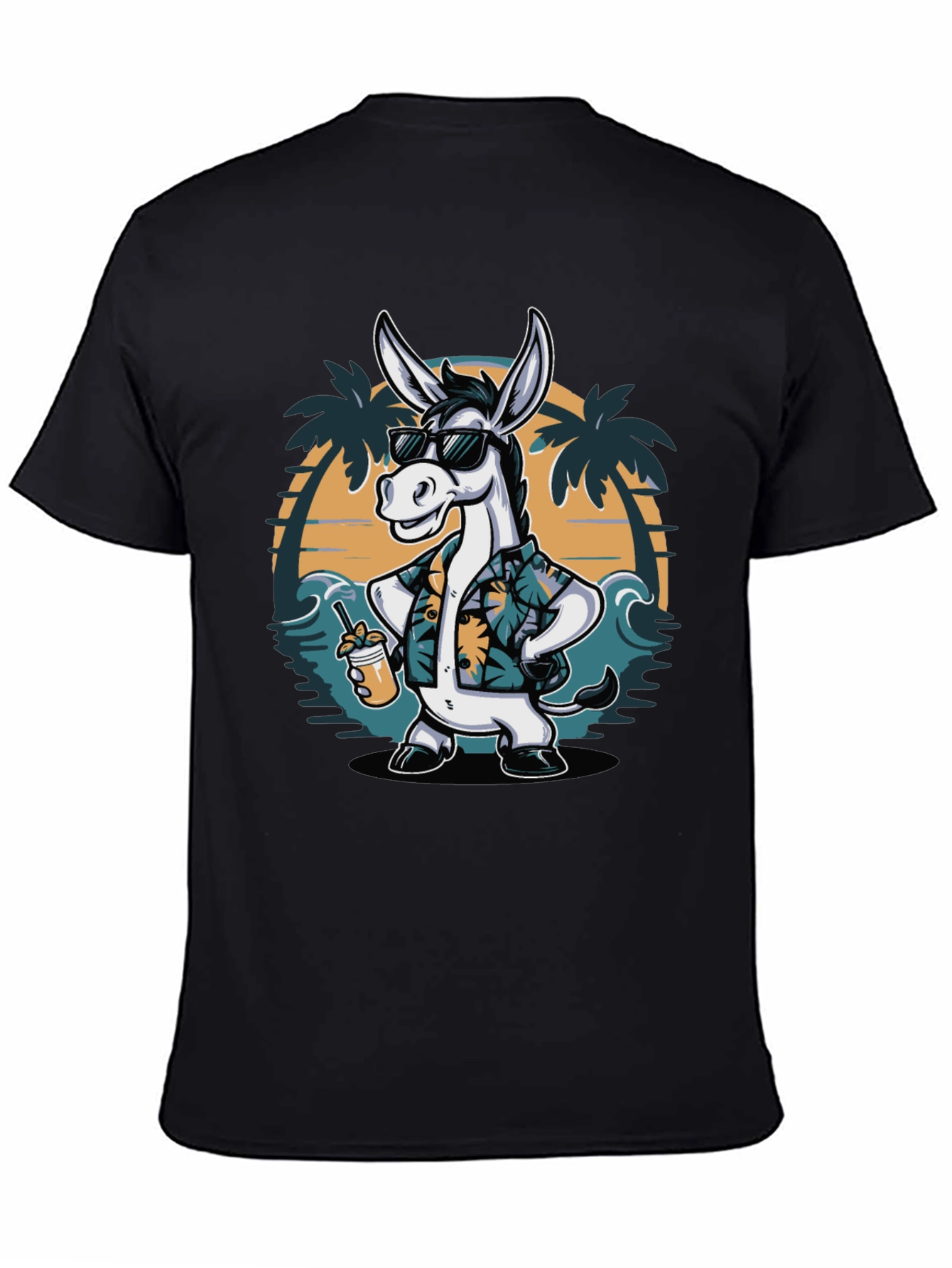 Tropical Donkey T-Shirt - Beach Vacation Ready!