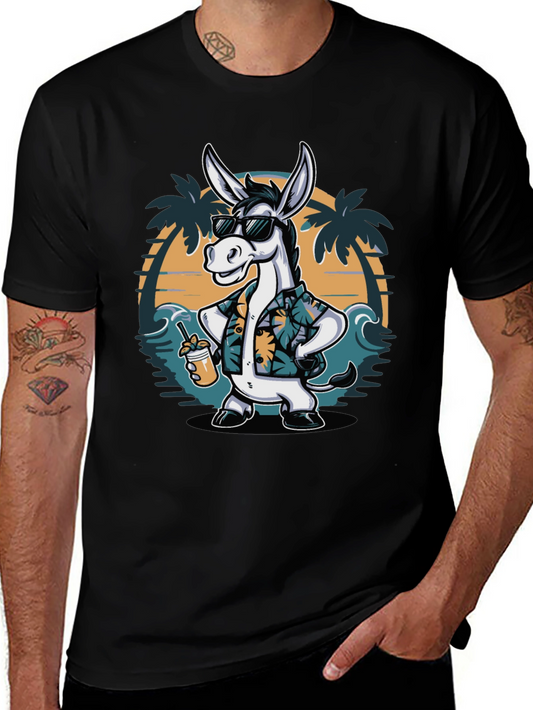 Tropical Donkey T-Shirt - Beach Vacation Ready!